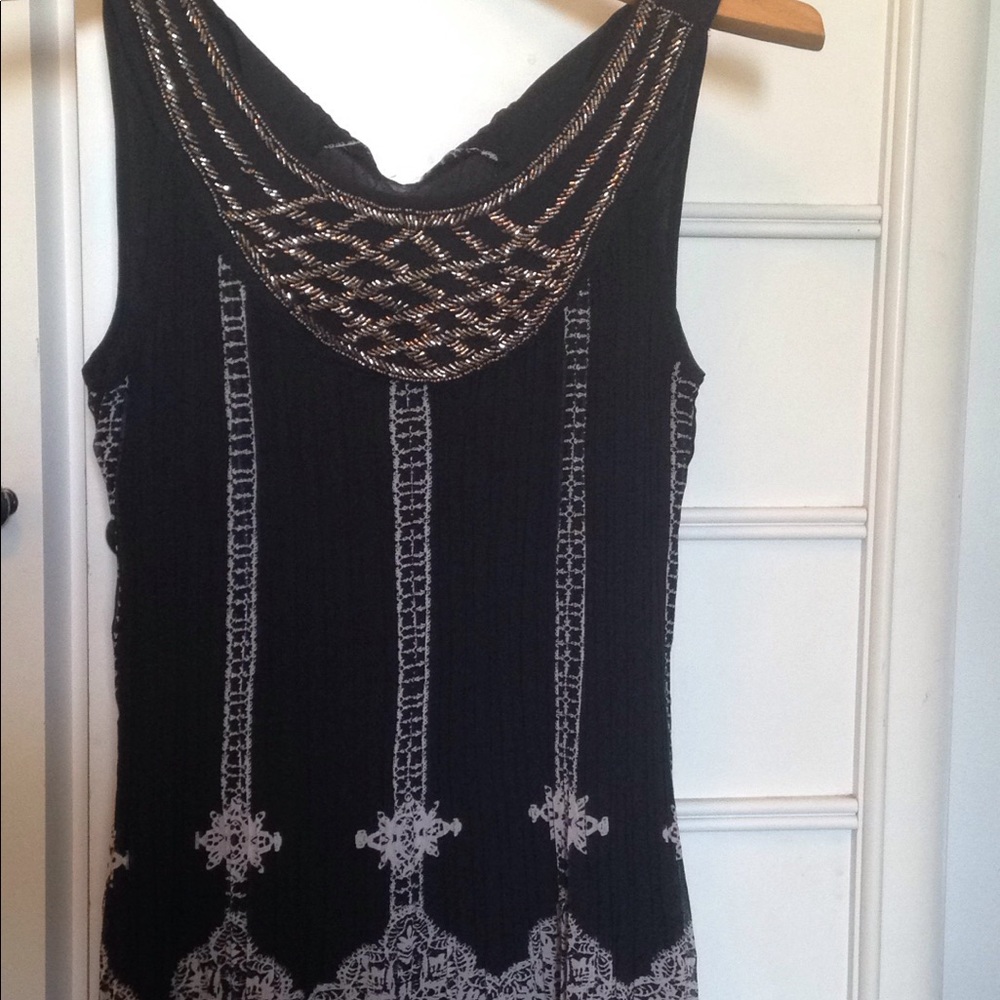 Black and silver dress
